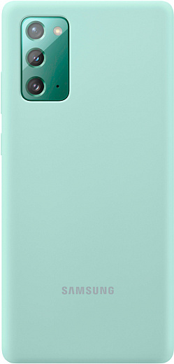 Чехол-накладка Silicone Cover для Galaxy Note20 (мятный)